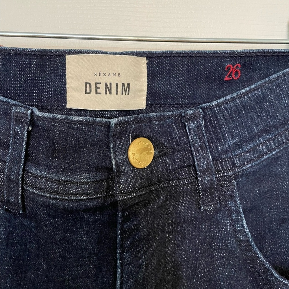 Sezane Size 26 Perfect Slim 7/8 Denim Jeans